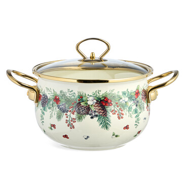 Кастрюля эмал. со стек. кр. Celebration, 2.8 л, 20х12 см Agness