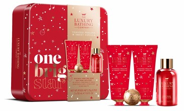 Набор Праздничный сезон (крем для рук 50 мл, лосьон для тела 50 мл, гель для душа 50 мл, бомбочка для ванны 25 г) The Luxury Bathing Company