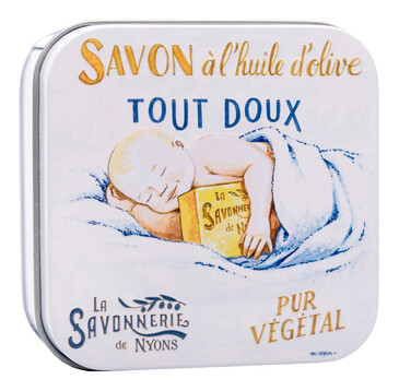 Мыло с шелком в металлической коробке Спящий ребенок, 100 гр. La Savonnerie de Nyons