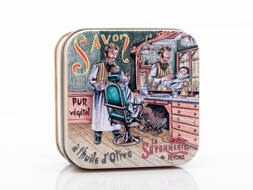 Мыло с вербеной в металлической коробке Парикмахер, 100 гр. La Savonnerie de Nyons