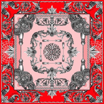Платок Русское литье, 90x90, Nina Ruchkina