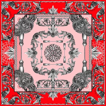 Платок Русское литье, 90x90, Nina Ruchkina