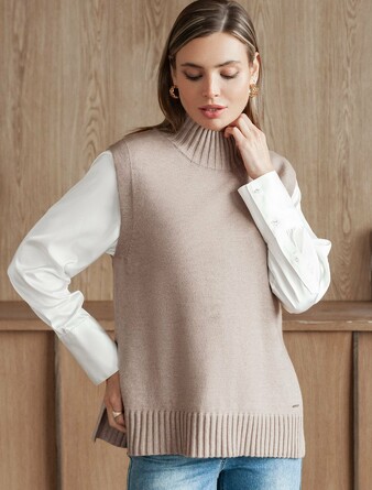 Жилет с кашемиром Vilatte