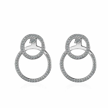 Серьги-гвоздики c посеребрением Iris Premium Jewelry