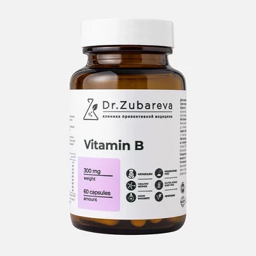 БАД. Витамины группы В, 100 мл (60 капсул) Dr. Zubareva