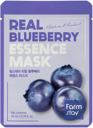 Тканевая маска для лица с экстрактом черники, 23 мл Farmstay