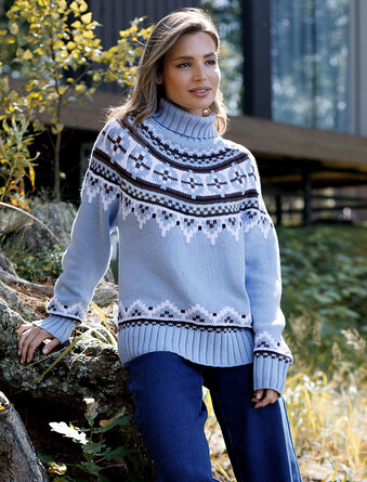 Свитер фактурной вязки с акрилом Vilatte