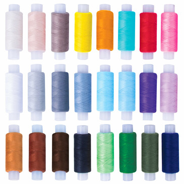 Набор швейных ниток 24шт 40лш 150м цвет ассорти Остров Сокровищ
