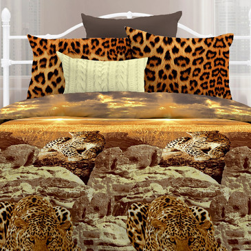 Комплект постельного белья Африканский Леопард Любимый дом