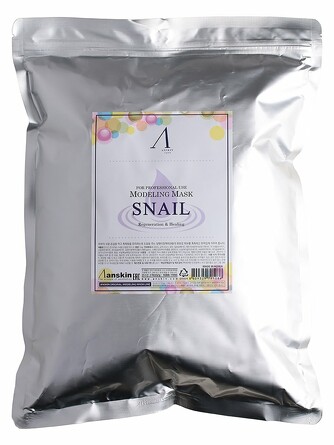 Маска для лица альгинатная с муцином улитки Snail Modeling Mask, 1000 гр Anskin