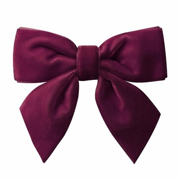Заколка-зажим Bowtie Bow с ленточками, средняя, коллекция Velvet Milledeux