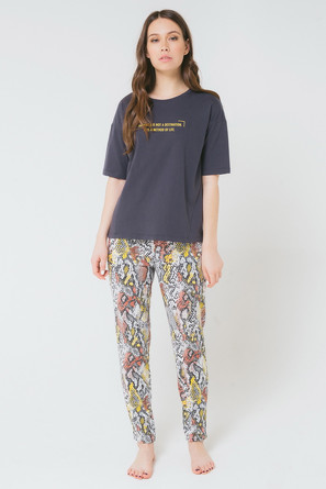 Комплект для девочки Янтарная змея (футболка и брюки) Trikozza
