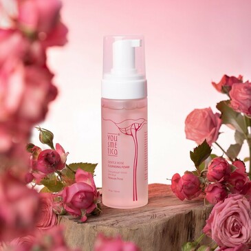 Пенка для лица очищающая Нежная Роза, 150 мл Yousmetica 