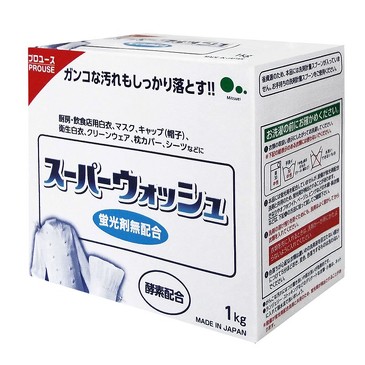 Стиральный порошок с ферментами для стирки белого белья, 1 кг Mitsuei
