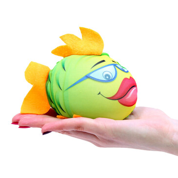 Игрушка, растущая в воде. Зеленая рыбка Штучки к которым тянутся ручки, 11х10 