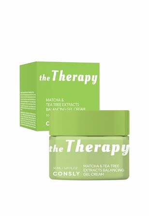 Гель-крем балансирующий с экстрактом матча и чайного дерева, 50 мл Consly