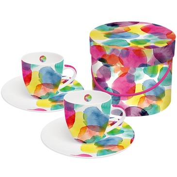 Набор чашек для эспрессо в подар. коробке Aquarell Dots 100 мл Paperproducts Design