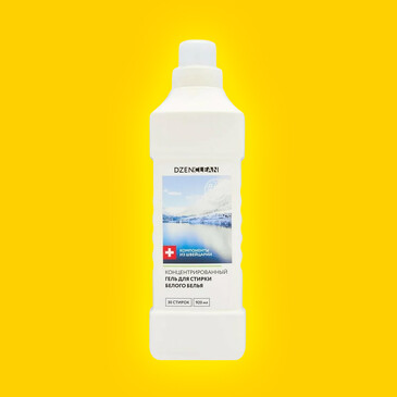 Гель для стирки белого белья концентрированный 920 мл, DzenClean