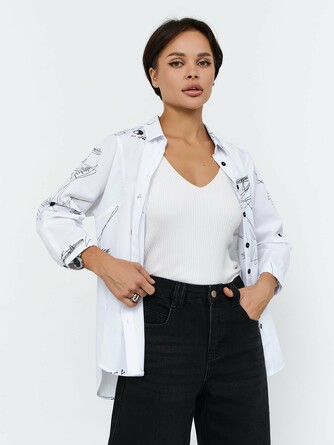 Рубашка Квадра Лагуна