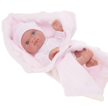 Кукла-младенец Берта на розовом одеялке Antonio Juan