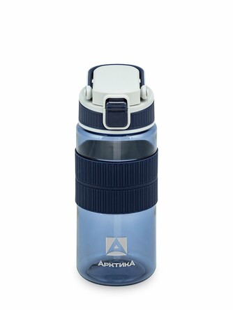 Бутылка питьевая, с манжетом и питьевой трубочкой 0,55 л Арктика