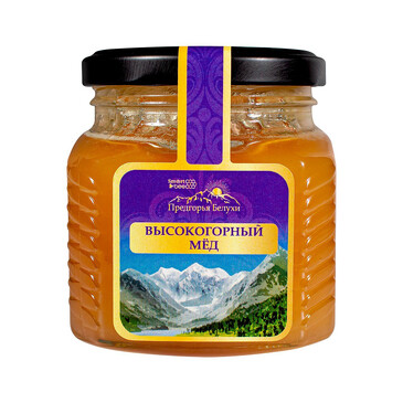 Мед высокогорный натуральный разнотравье 300 гр Предгорья Белухи Smart Bee