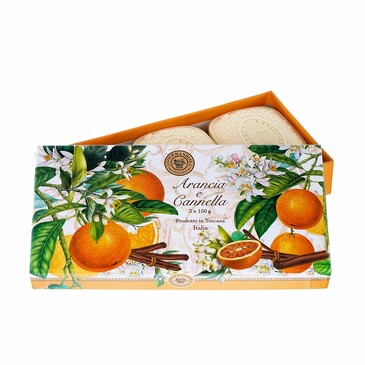 Набор подарочный мыла парфюмированного Апельсин и Корица, 3х150 г,  Gourmandise