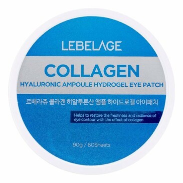Патчи с коллагеном и гиалуроновой кислотой lebelage collagen hyaluronic ampoule hydrogel eye patch, 90 гр Lebelage