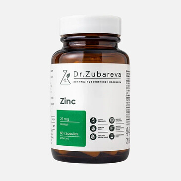 БАД. Цинк Хелат (60 капсул) Dr. Zubareva
