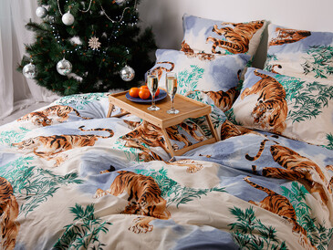Комплект постельного белья Тигры (поплин) Ночь Нежна