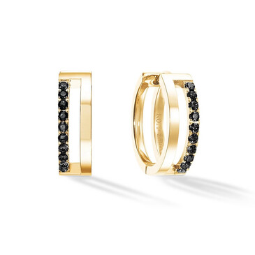 Серьги Black-Gold Coeur de Lion