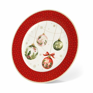 Тарелка Christmas Balls 20,4 см (фарфор-new bone china) Fissman