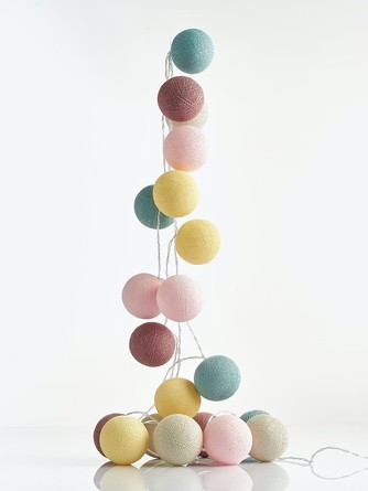 Гирлянда из 20 хлопковых шариков (от батареек) Lares&Penates