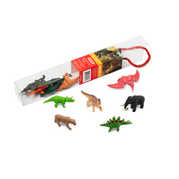 Набор мини-фигурок в тубе Dino&Prehistoric (12 шт.), 4,5х4,5х33 см Konik