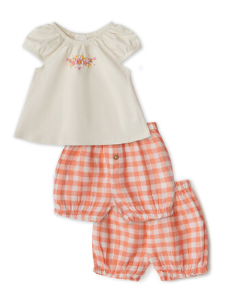 Комплект (майка и шорты) papaya gingham Babybu