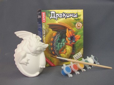 Раскрась фигурку Дракон гипноглазый Игрографика