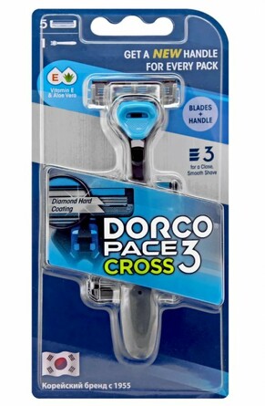 Станок для бритья Dorco Pace 3 Cross, 5 кассет Dorco