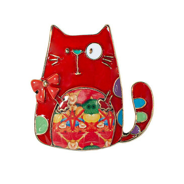 Брошь Кот бант Shadore Sand Song