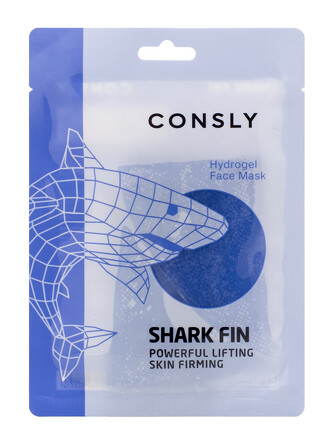 Маска для лица гидрогелевая с экстрактом акульего плавника, 20 мл Consly