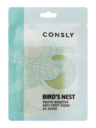 Маска для лица гидрогелевая с экстрактом ласточкиного гнезда, 20 мл Consly