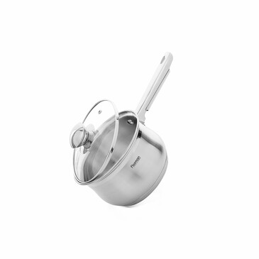 Ковш Felina 14x8,5 см, 1,1 л с крышкой (нерж. сталь) Fissman
