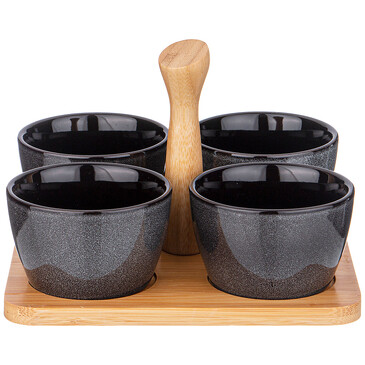 Набор соусников Graphite (4 шт., 175 мл 19х6.5 см) Lefard