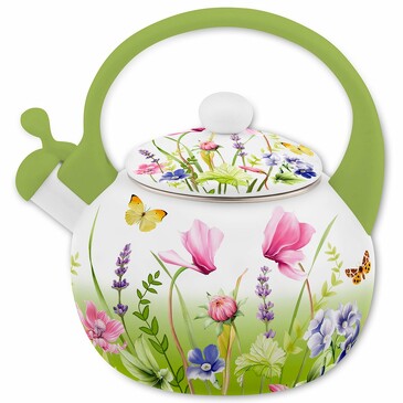 Чайник эмалированыый со свистком Примавера Appetite