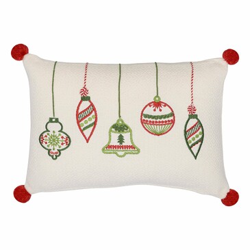 Подушка декоративная с вышивкой Christmas decorations New Year Essential 30х45 см Tkano