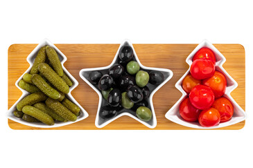 Набор сервировочных блюд Елочки (3 шт.) Elan Gallery