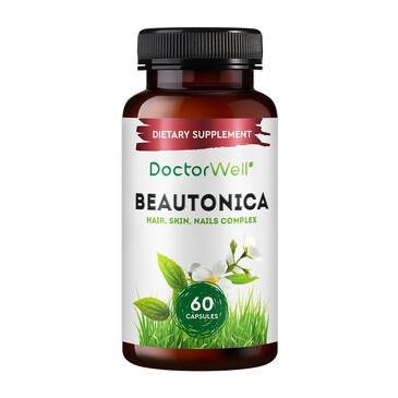 Комплекс витаминов для женщин Beautonica Skin Hair Nails 60 капсул DoctorWell 