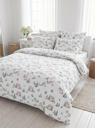 Комплект постельного белья Снежная сказка (фланель) TM Textile