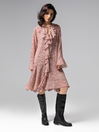 Платье с воланами Для восхищенных взглядов Charuttimoda