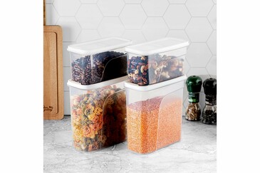 Набор контейнеров для сыпучих продуктов (1,2 л 2 шт. и 2,4 л 2 шт.) Elan Gallery
