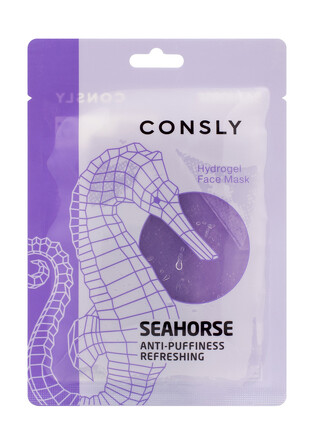 Маска для лица гидрогелевая с экстрактом морского конька, 20 мл Consly